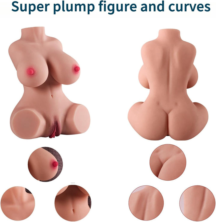 Ms Jackie 7.7 LB Life Like 3 in 1 Mini Sex Doll by DESIRE LUST