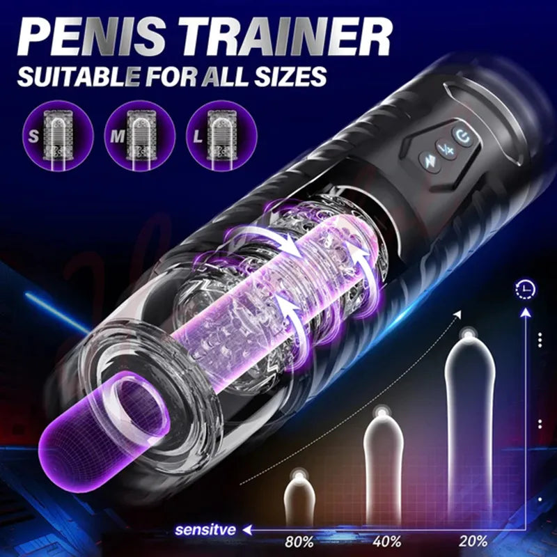 7 Thrusting Rotating Modes Mastubator Cup