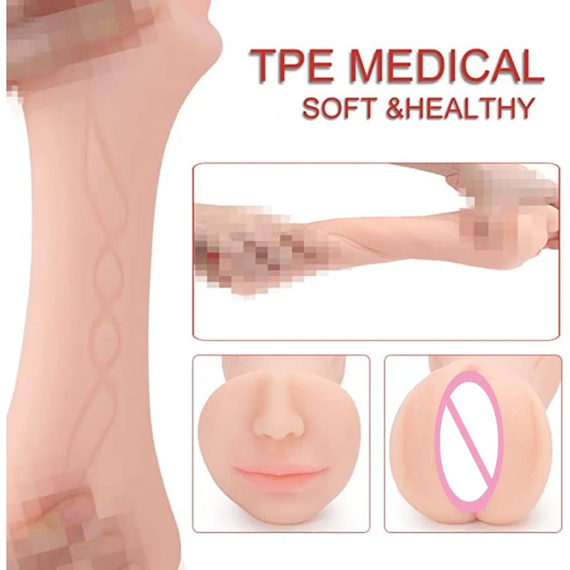 3 IN 1 Vaginal Anus Masturbation Cup