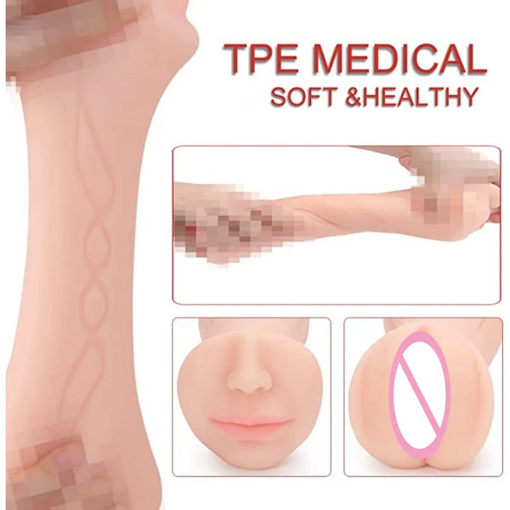 3 IN 1 Vaginal Anus Masturbation Cup