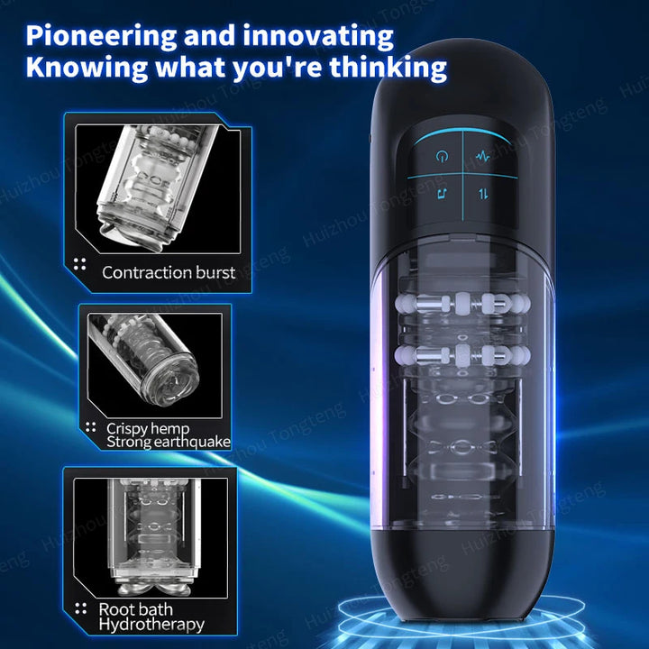 Telescopic Rotating Male Masturbator