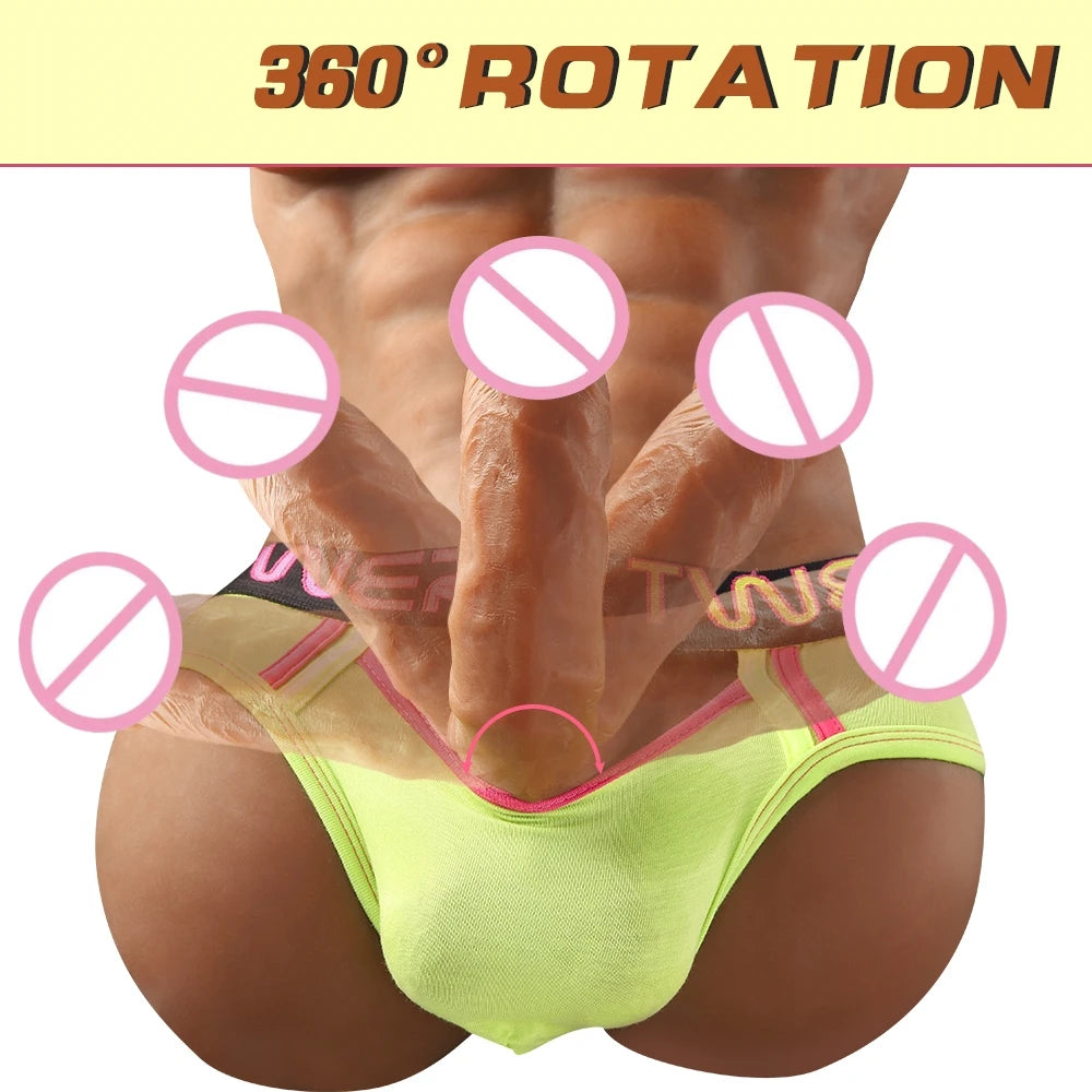 Male Torso Half Body Dildo Women