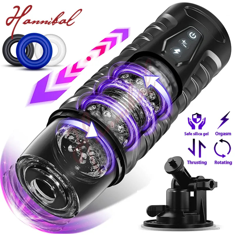 7 Thrusting Rotating Modes Mastubator Cup