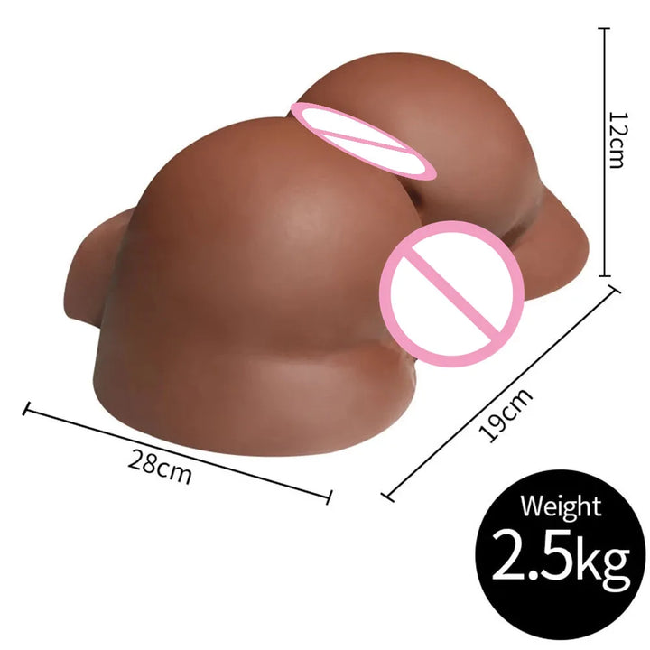 3D Man Half Body Realistic Big Long Dildo