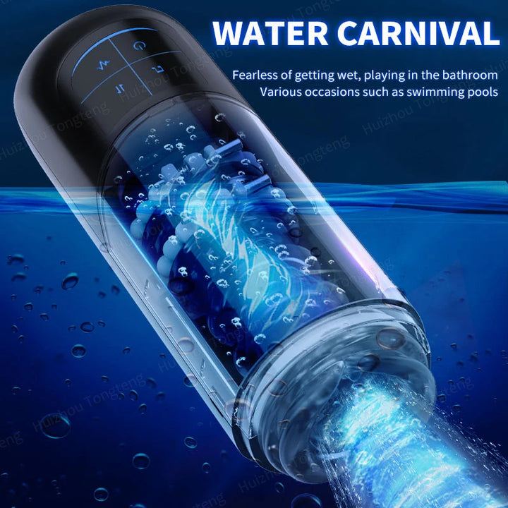 Telescopic Rotating Male Masturbator