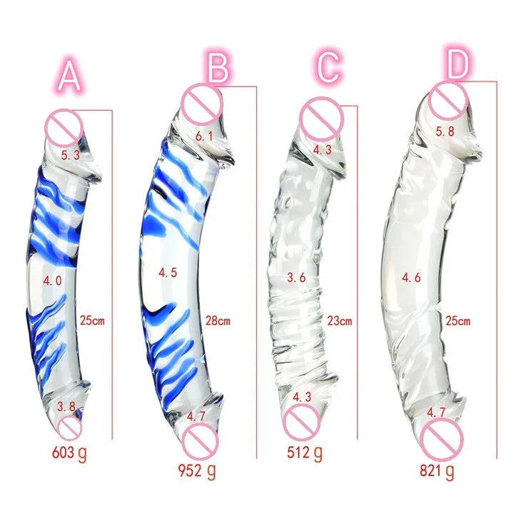 Glass Dildo Penis Both ends