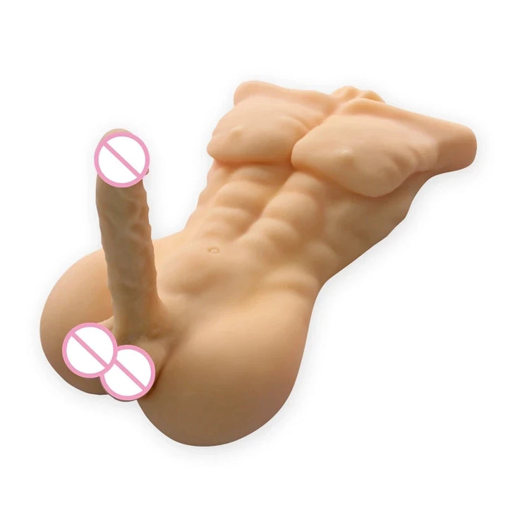 Tanned Skin Huge Penis Strong Man Doll