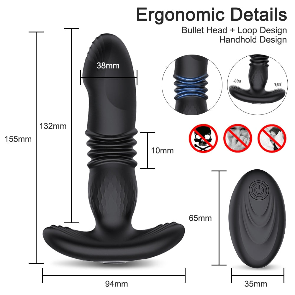 Telescopic Anal Vibrator by Desire Lust