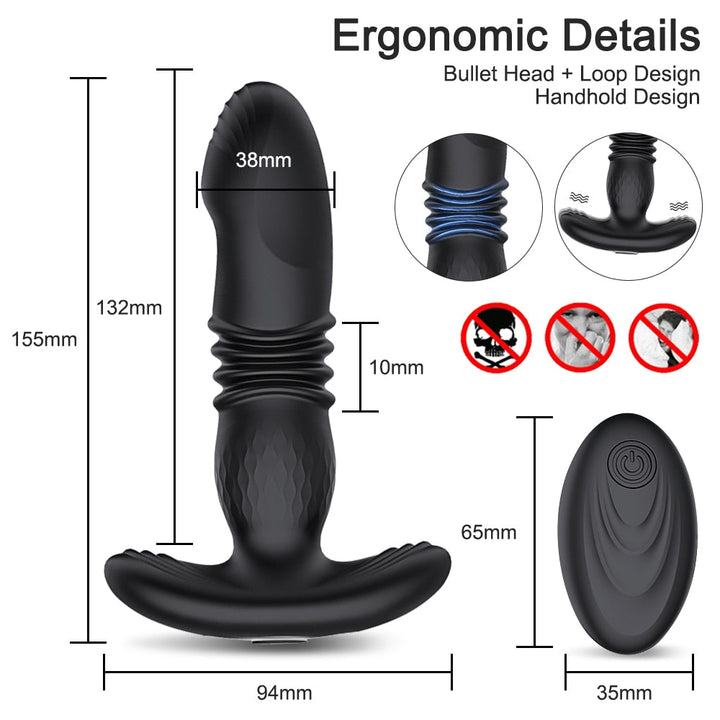 Telescopic Anal Vibrator by Desire Lust