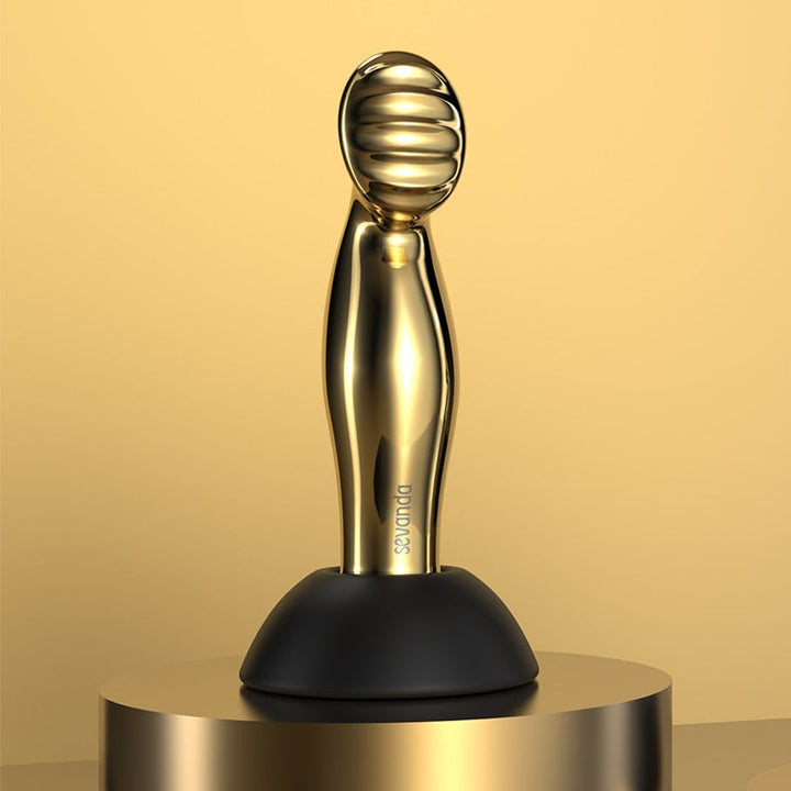 Gold Dildo with Remote Control