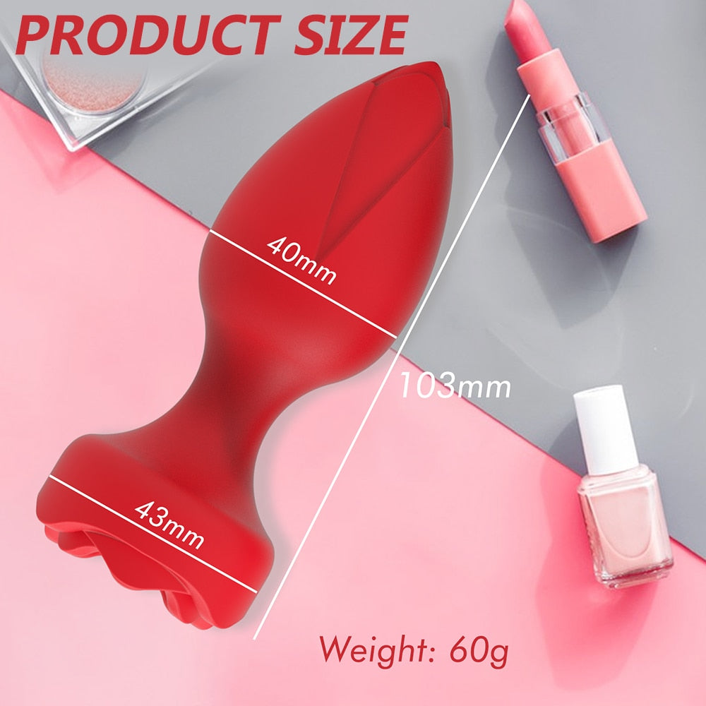 Rose Anal Vibrator by Desire Lust