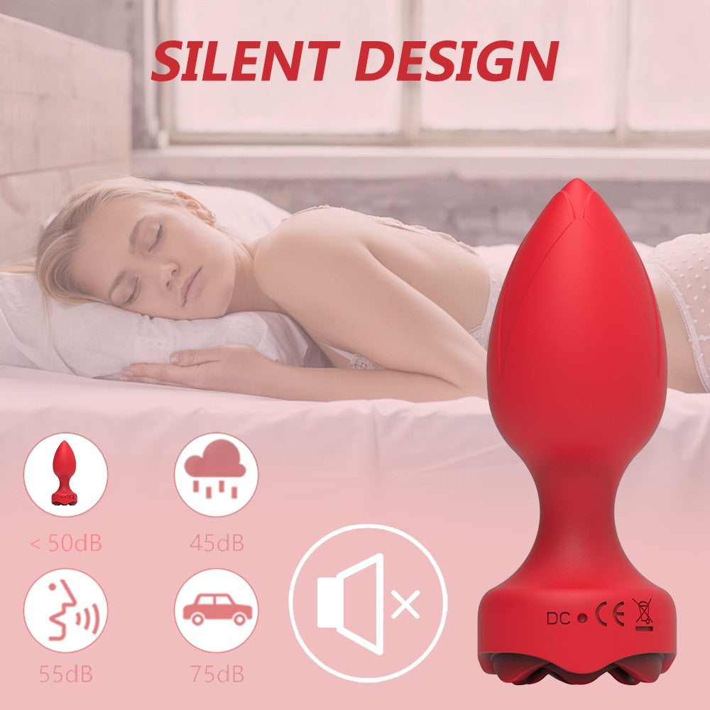 Rose Anal Vibrator by Desire Lust