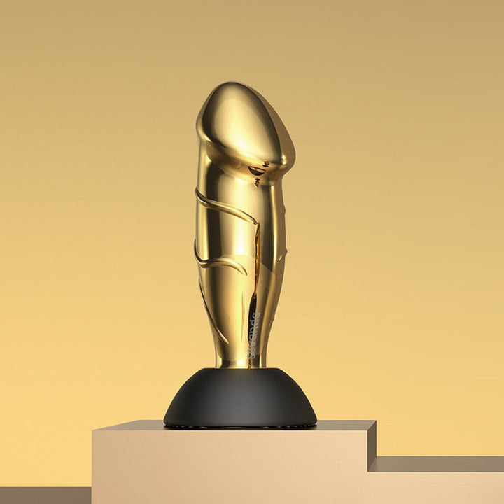 Gold Dildo with Remote Control