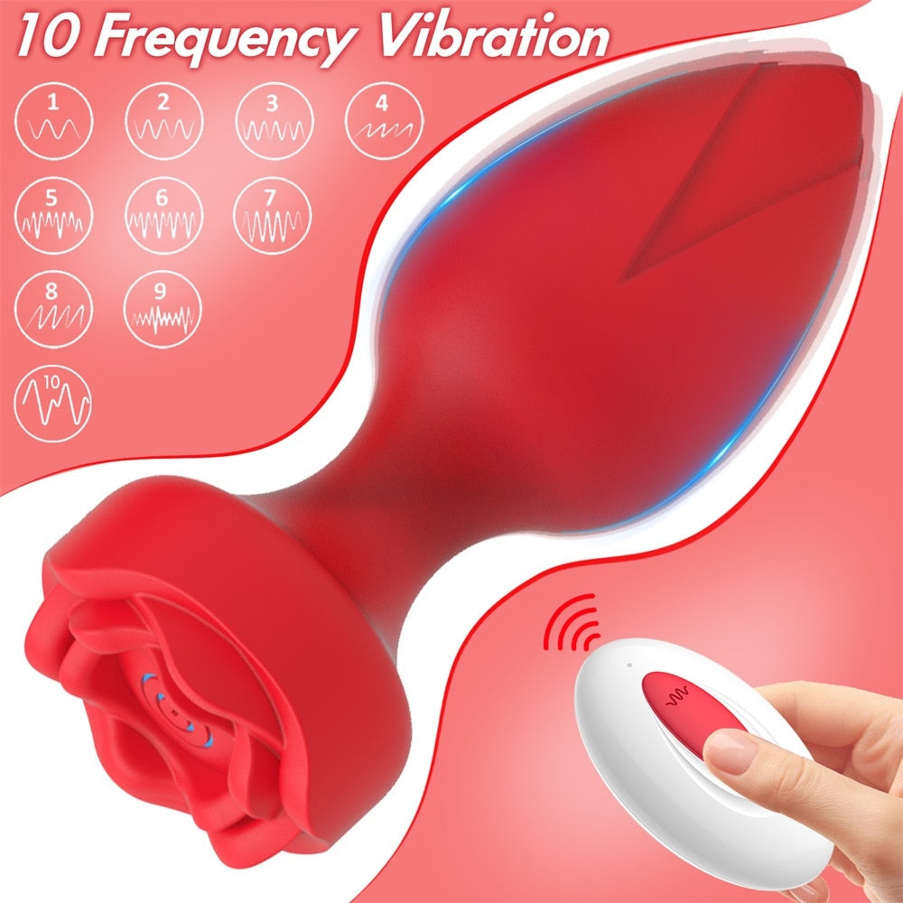 Rose Anal Vibrator by Desire Lust