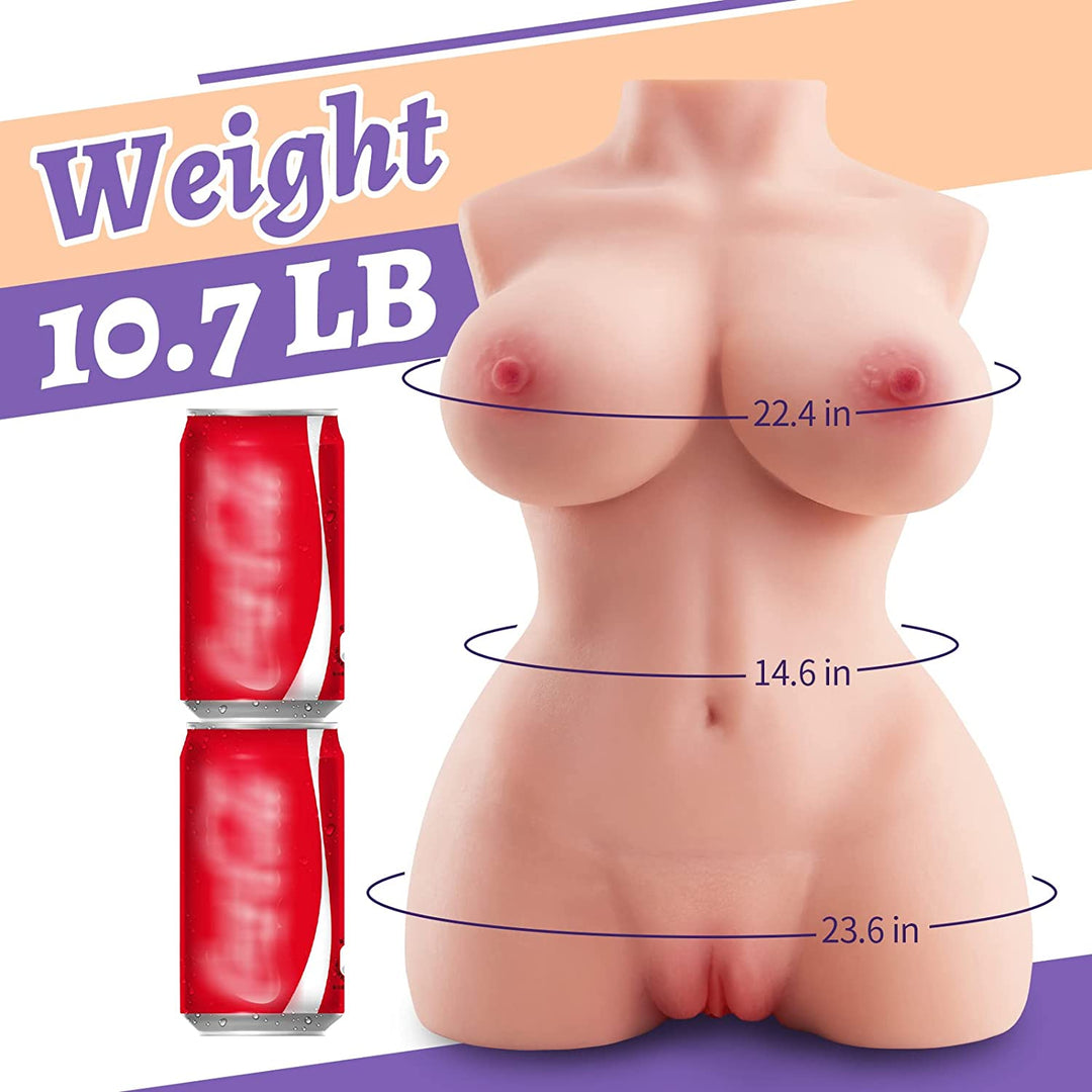 Ari 11LB Sex Doll with Tits White