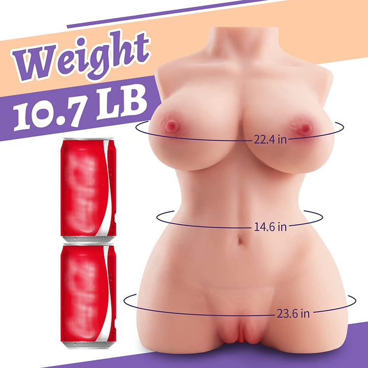 Ari 11LB Sex Doll with Tits White